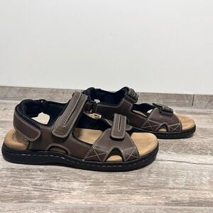 NEW Dockers Sandals Newpage Shoe Men's Size 13M Brown Memory Foam Comfort‎ Flats